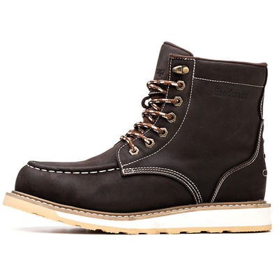 खरीदें थोक Nubuck चमड़े Goodyear Welt इंजीनियर रबर स्टील पैर online manufacture